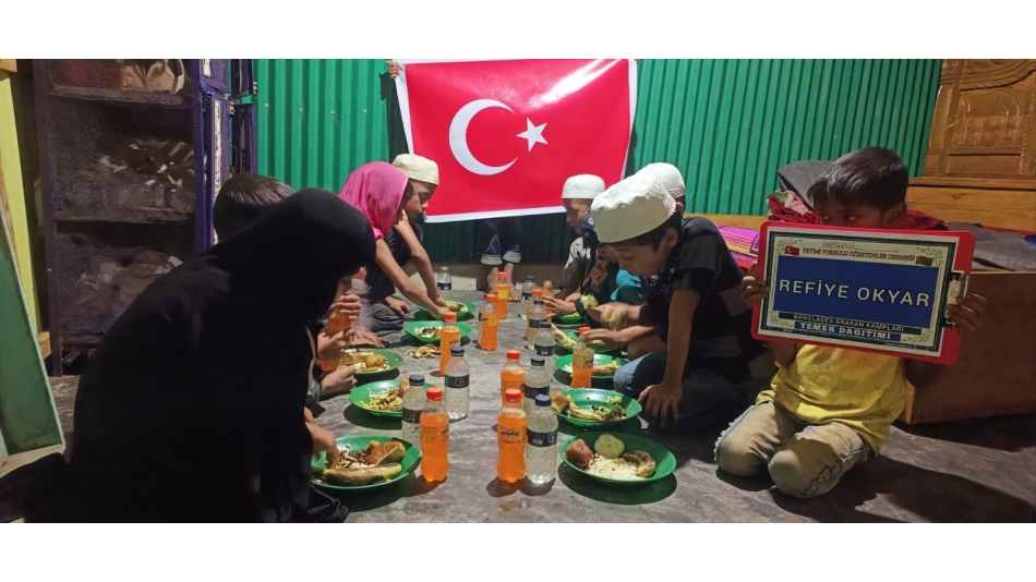 Bangladeş Arakan kampları yemek dağıtımı Ocak 2023